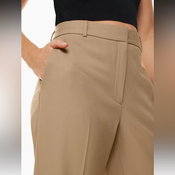 Aritzia babaton command pant size 0 in gold camel NWT - Picture 6 of 8